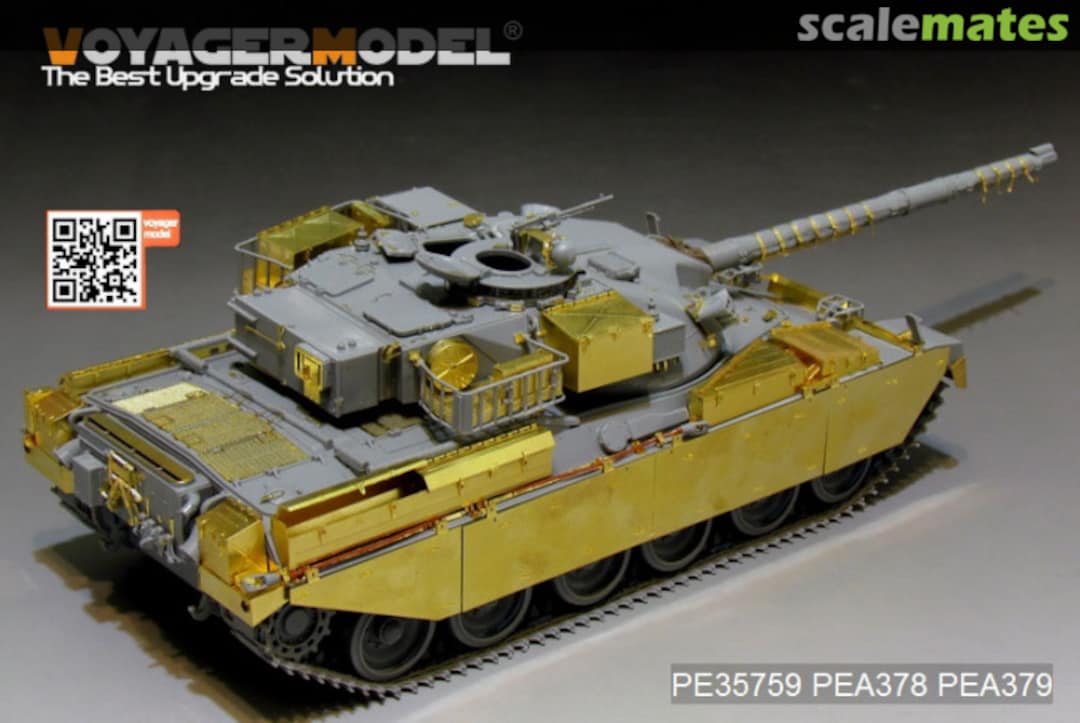 Boxart British Chieftain MBT Track Cover PEA378 Voyager Model