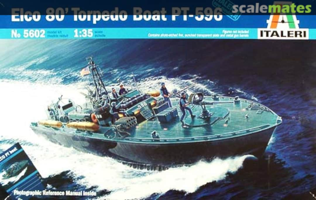 Boxart Elco 80' Torpedo Boat PT-596 5602 Italeri