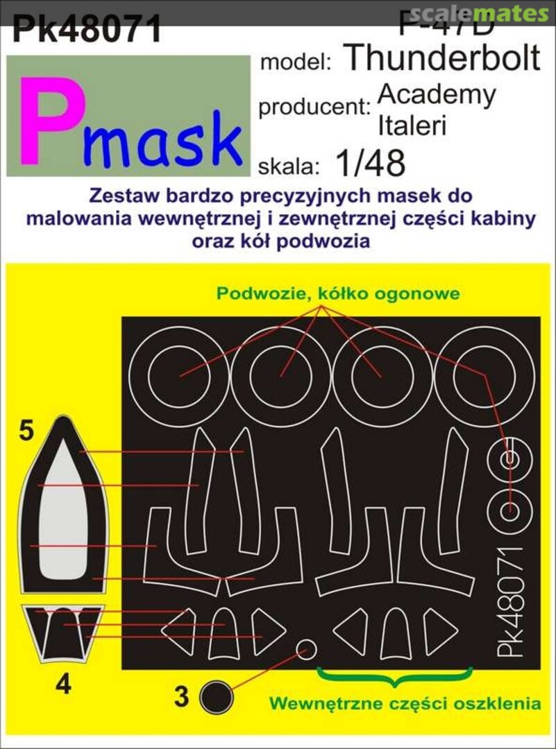 Boxart P-47D Thunderbolt PK48071 Pmask