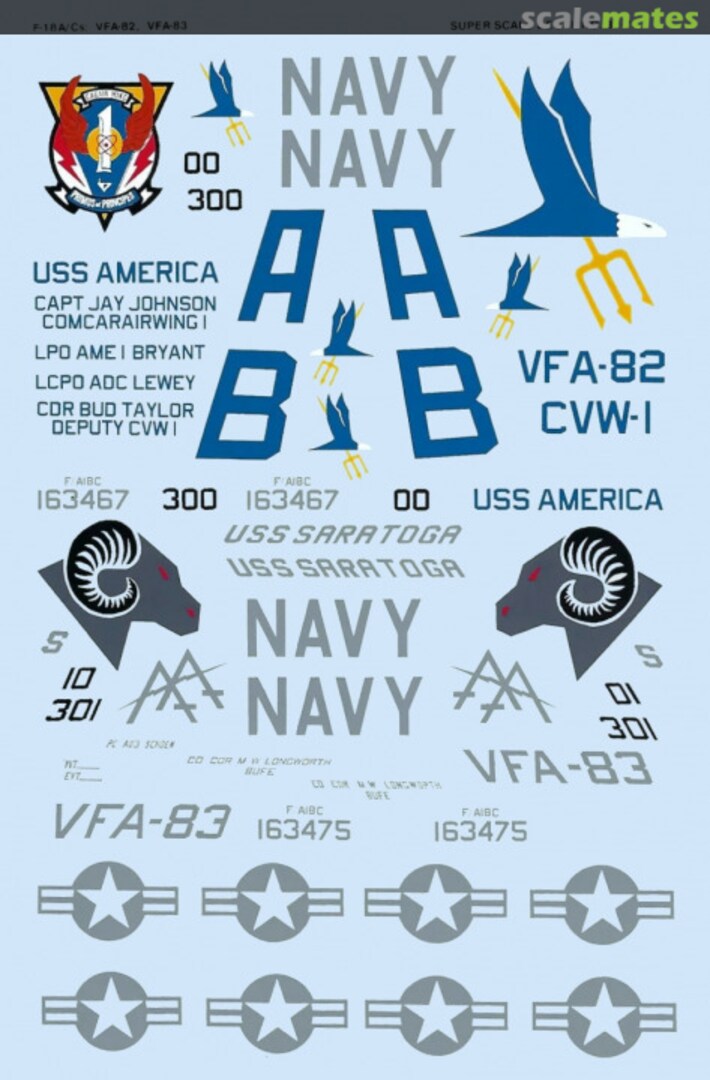 Boxart F/A-18A/C Hornets 32-0076 SuperScale International