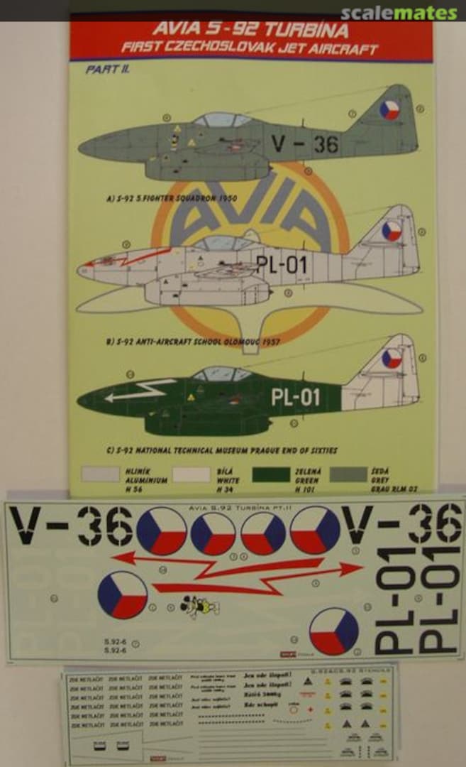 Boxart Avia S-92 Turbina Part 2 DEC4884 Kora Models