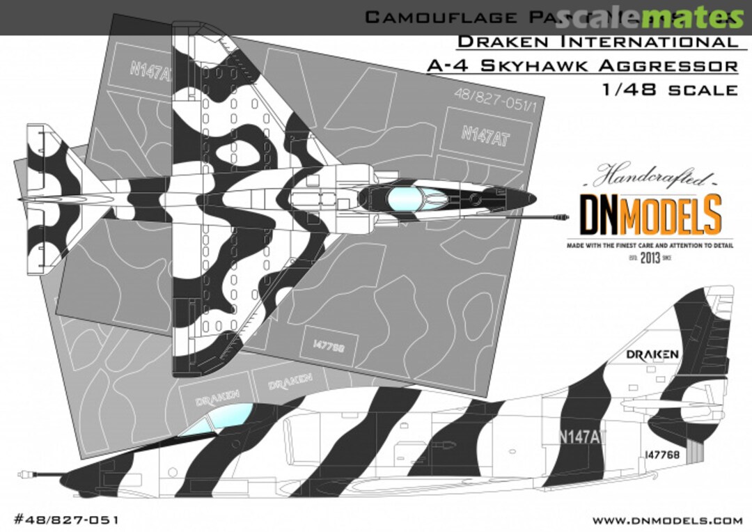 Boxart Draken International A-4 Skyhawk Aggressor 48/827-051 DN Models