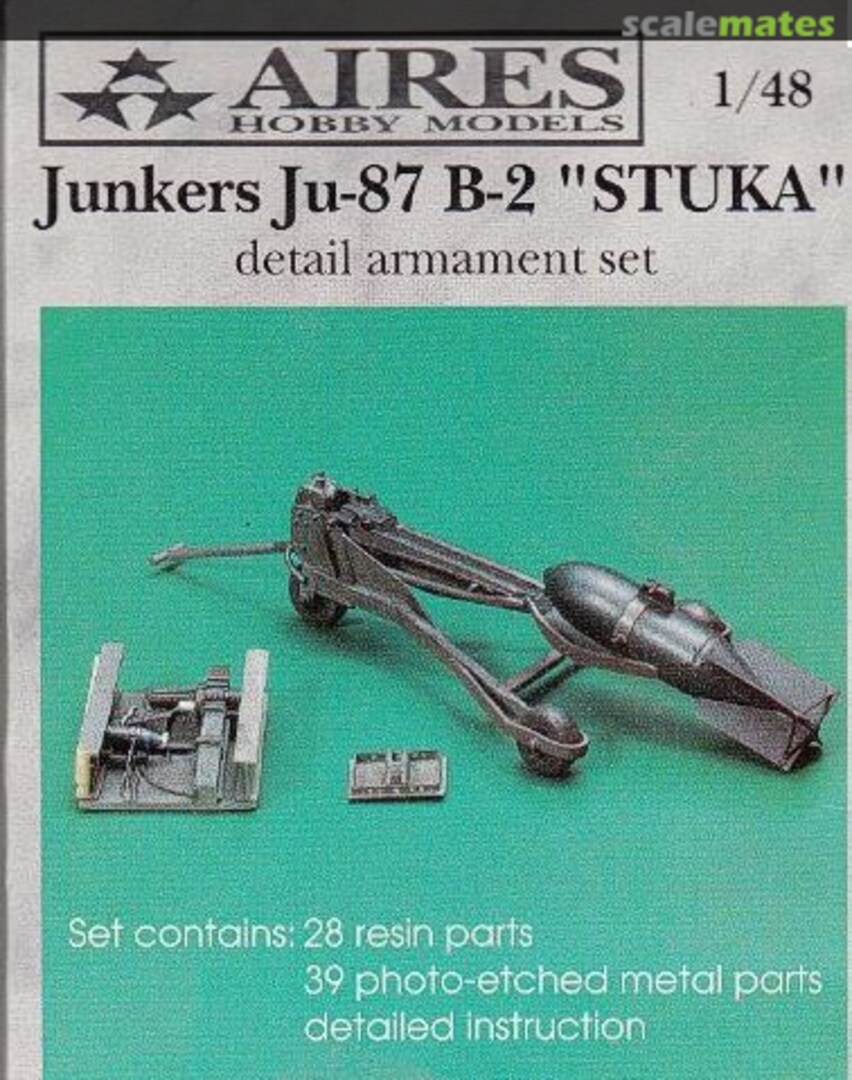 Boxart Ju 87B-2 Stuka Detail armament set 4002 Aires