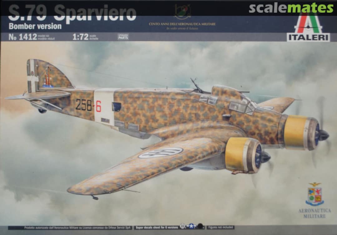 Boxart S.79 Sparviero 1412 Italeri