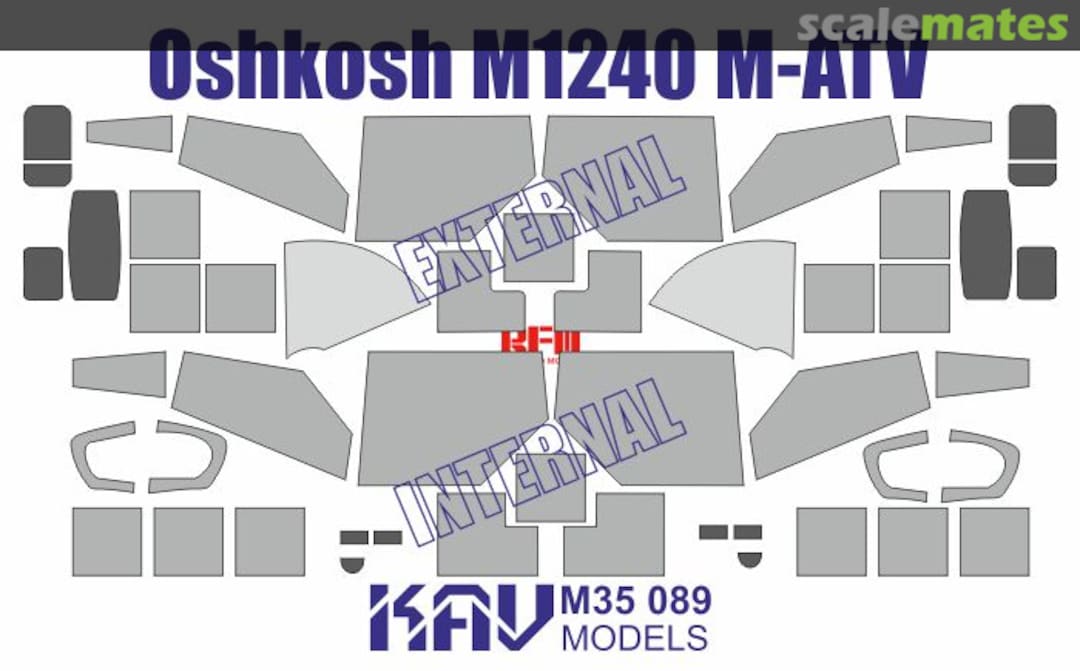 Boxart Paint mask for Oshkosh М1240 M-ATV KAV M35 089 KAV models