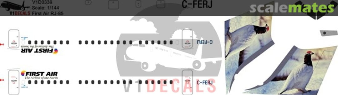 Boxart First Air BAe Avro RJ-85 V1D0339-144 V1 Decals