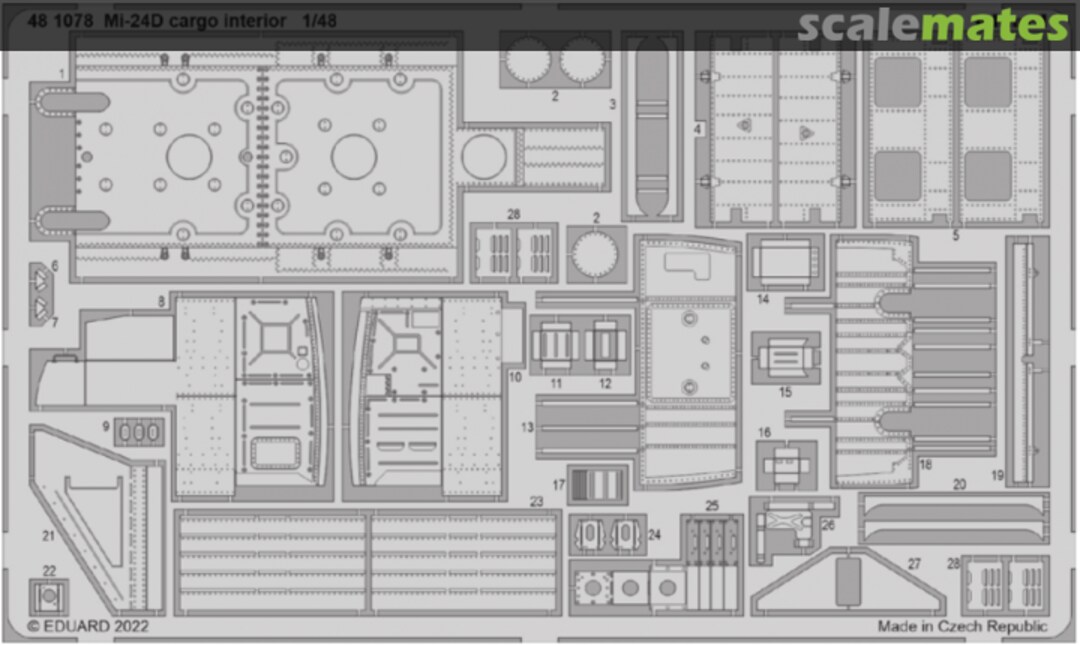 Boxart Mi-24D cargo interior 481078 Eduard