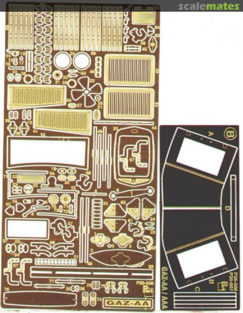 Boxart GAZ-AA - PE Detail Up Set P35-006 Part