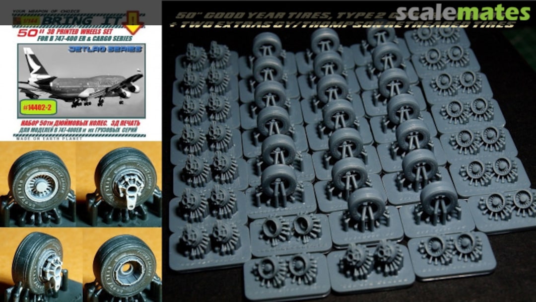 Boxart Boeing B 747-400 wheels set 144002-2 MLH/Bring It!