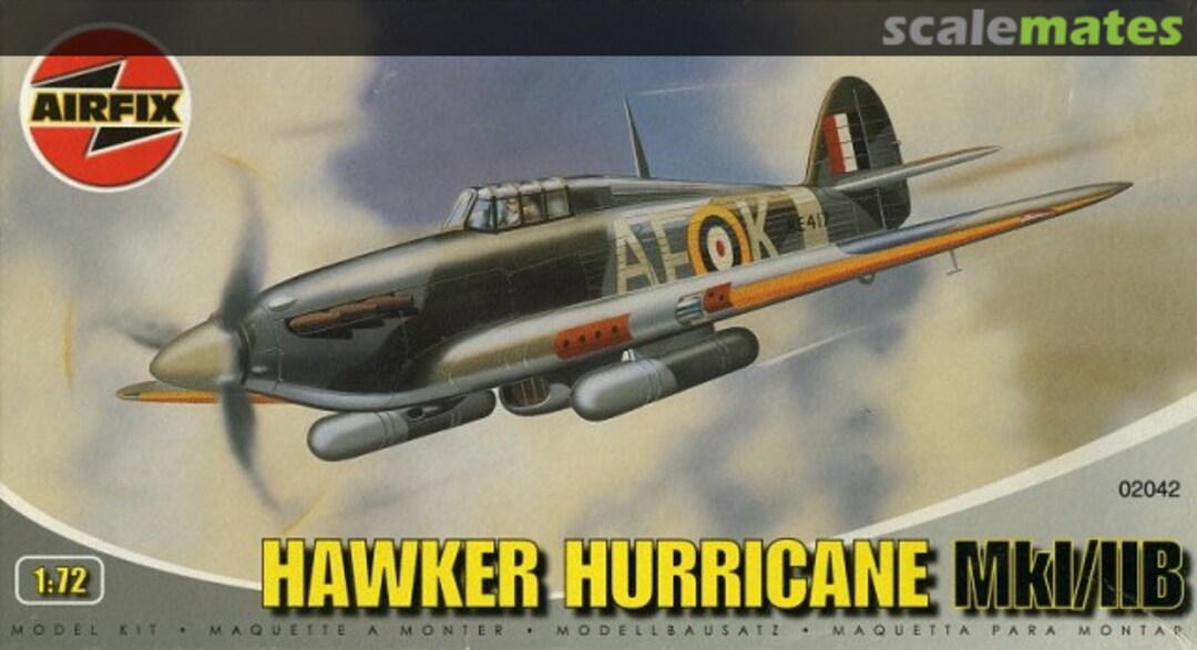 Boxart Hawker Hurricane MkI/IIB 02042 Airfix