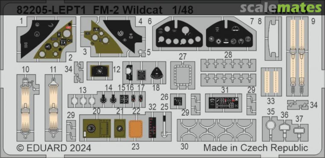 Boxart FM-2 Wildcat detail set 82205-LEPT Eduard