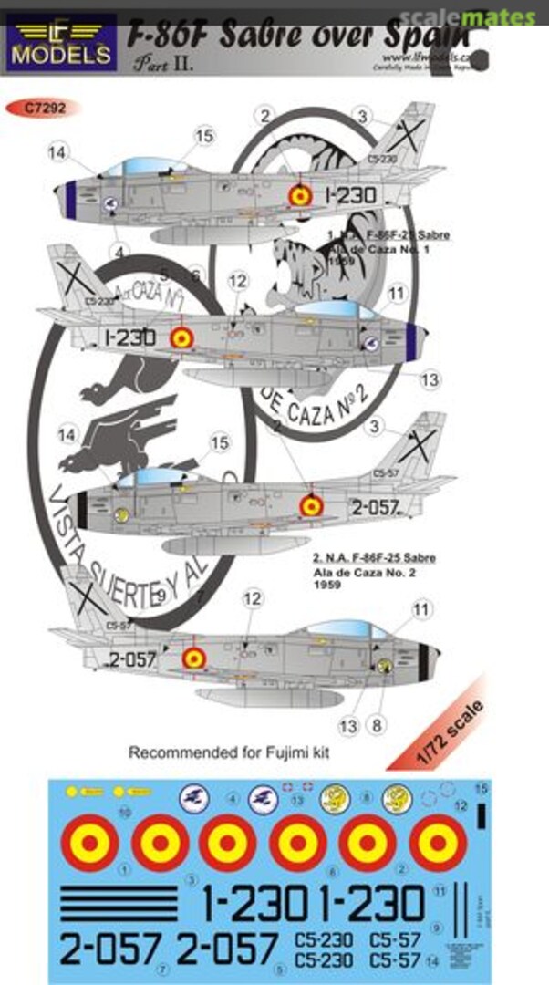 Boxart F-86F Sabre Over Spain Part II C7292 LF Models