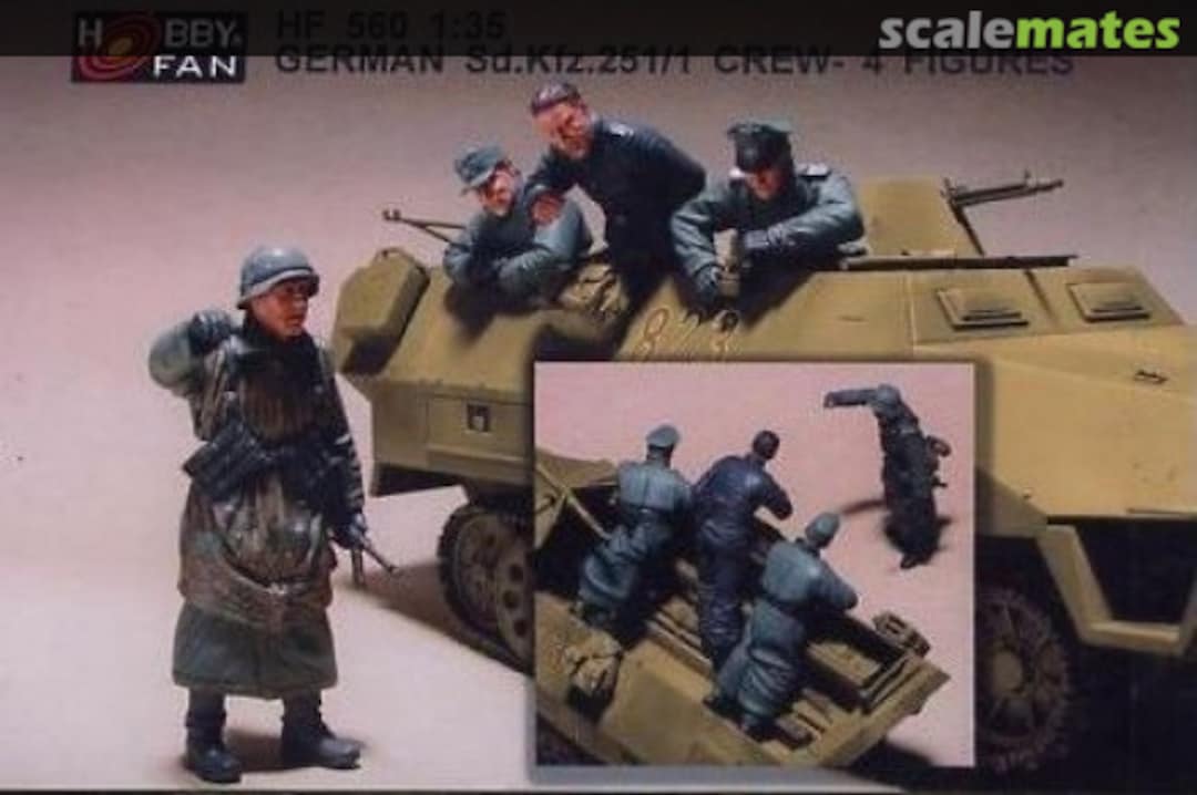 Boxart Sd. Kfz. 251/1 Crew (4 Fig.) HF560 Hobby Fan