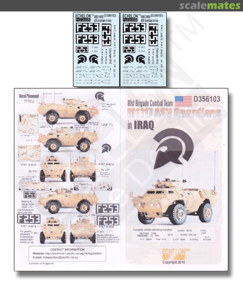 Boxart 81st BCT M1117 ASV Guardians in Iraq D356103 Echelon Fine Details