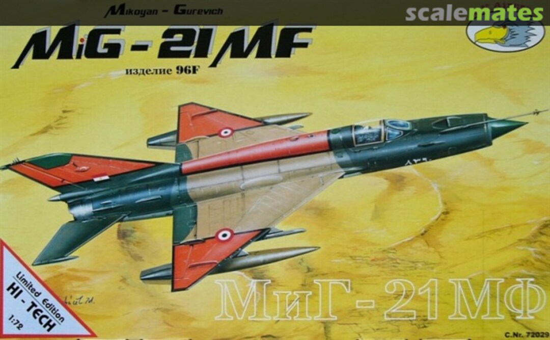 Boxart MiG-21MF Izdeliye 96F 72029HT R.V.Aircraft