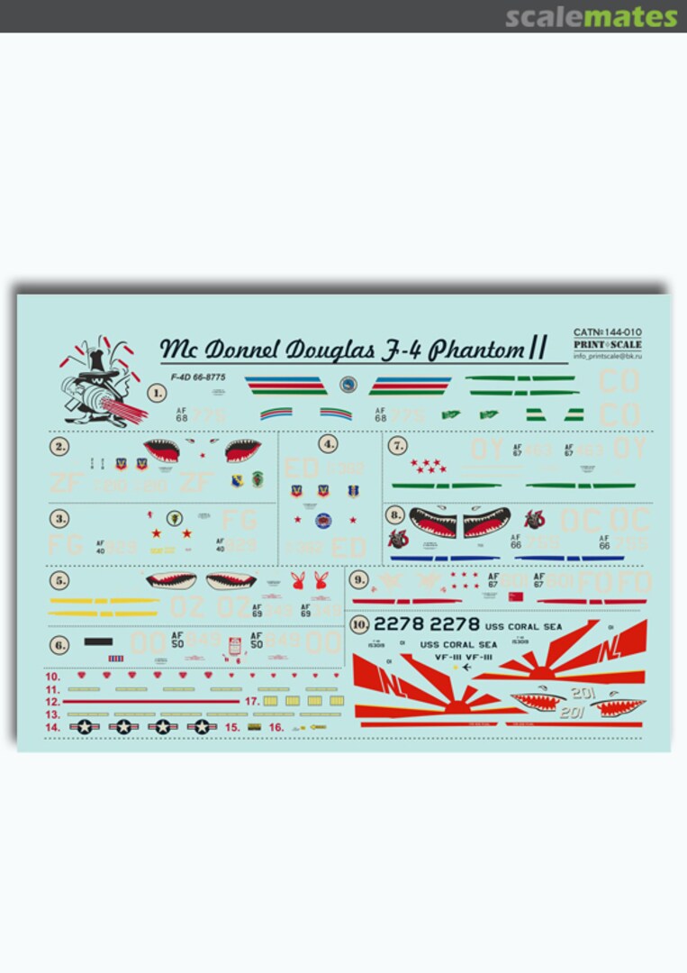 Boxart McDonnell Douglas F-4 Phantom II 144-010 Print Scale