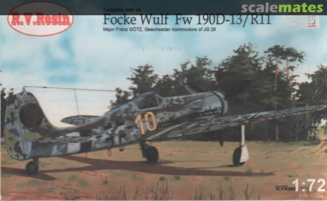 Boxart Focke Wulf Fw 190 D-13/R11 72024 R.V. Resin