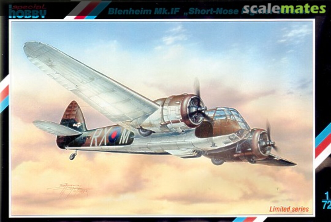 Boxart Blenheim Mk.IF "Short-Nose Fighter Version" SH72205 Special Hobby