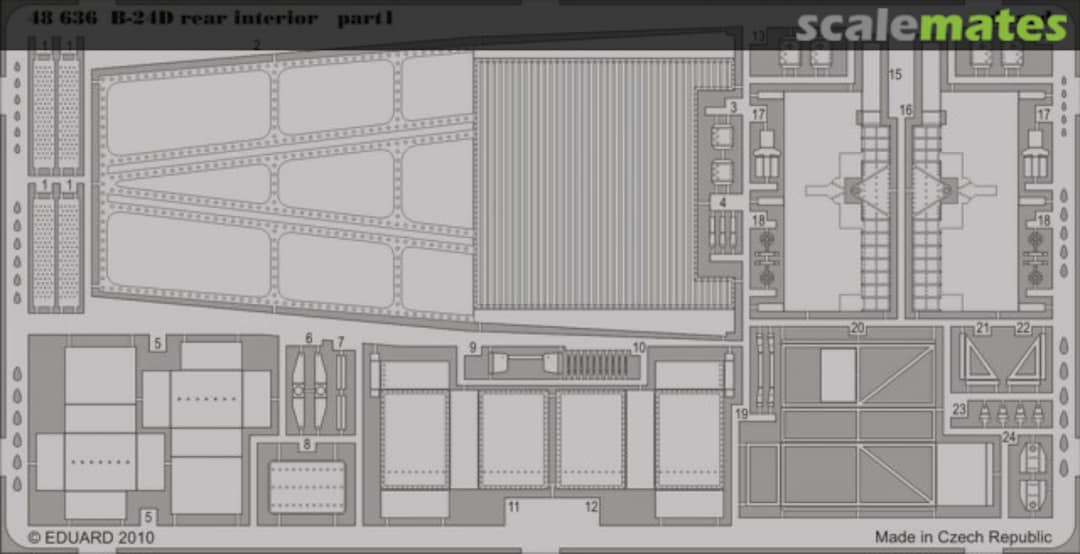 Boxart B-24D rear interior 48636 Eduard