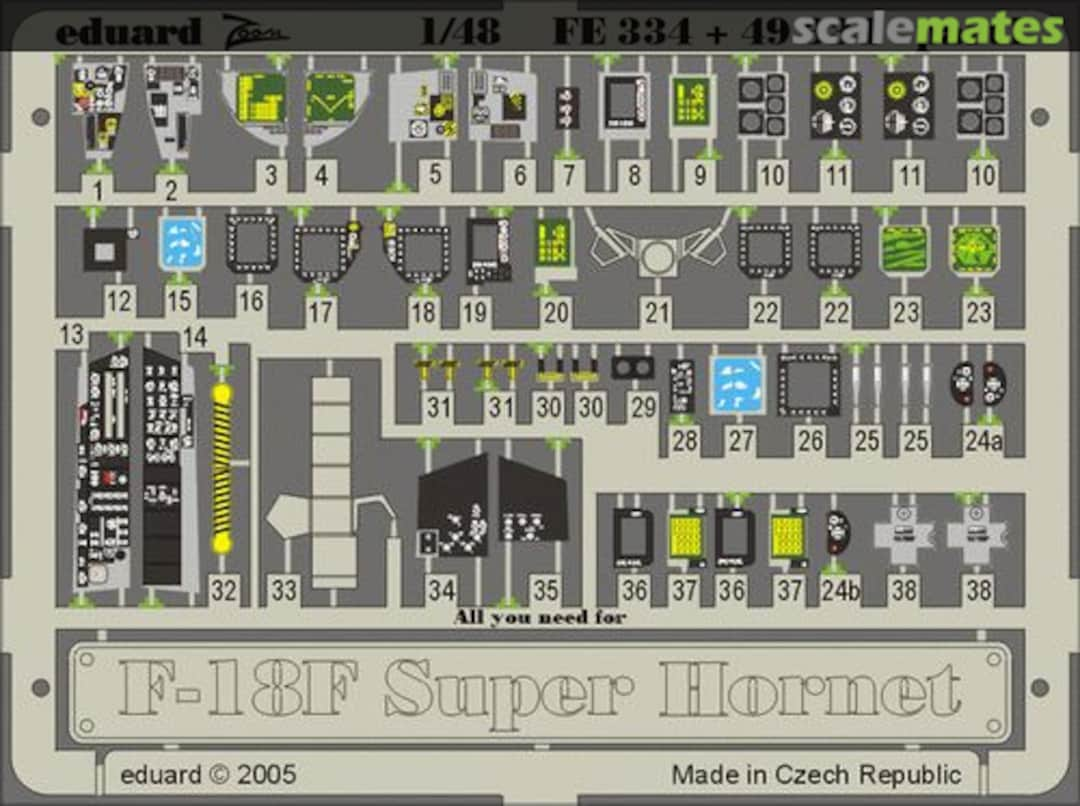 Boxart F-18F Super Hornet FE334 Eduard