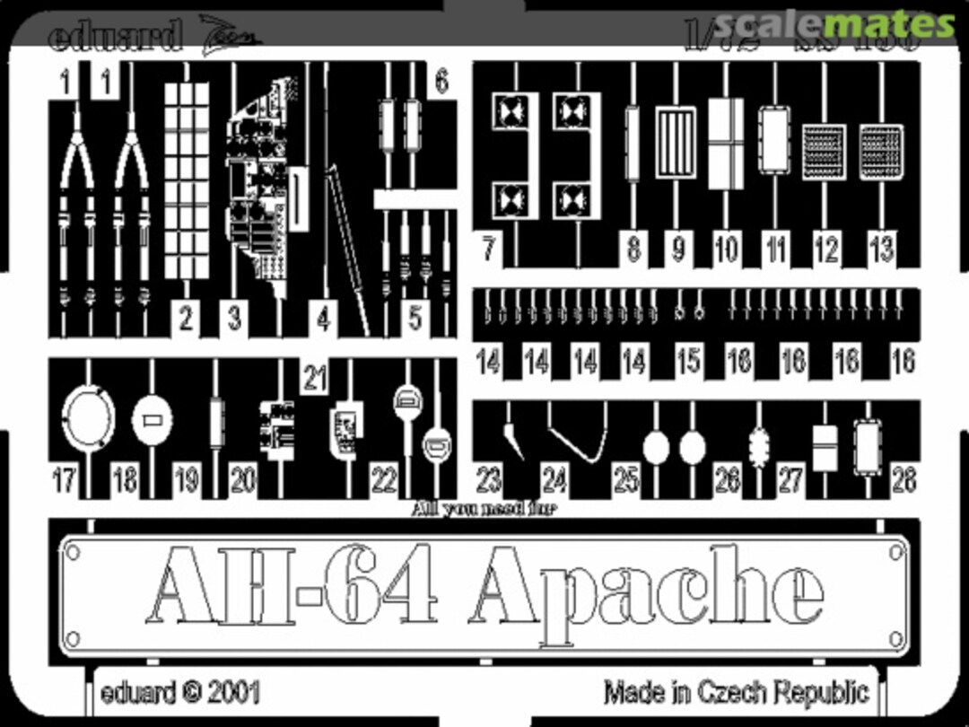 Boxart AH-64A Apache SS156 Eduard