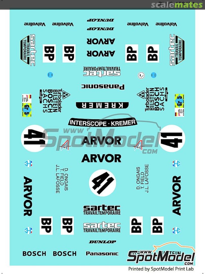 Boxart Porsche Kremer 935 K3 PLB2-153171 Print Lab Decals