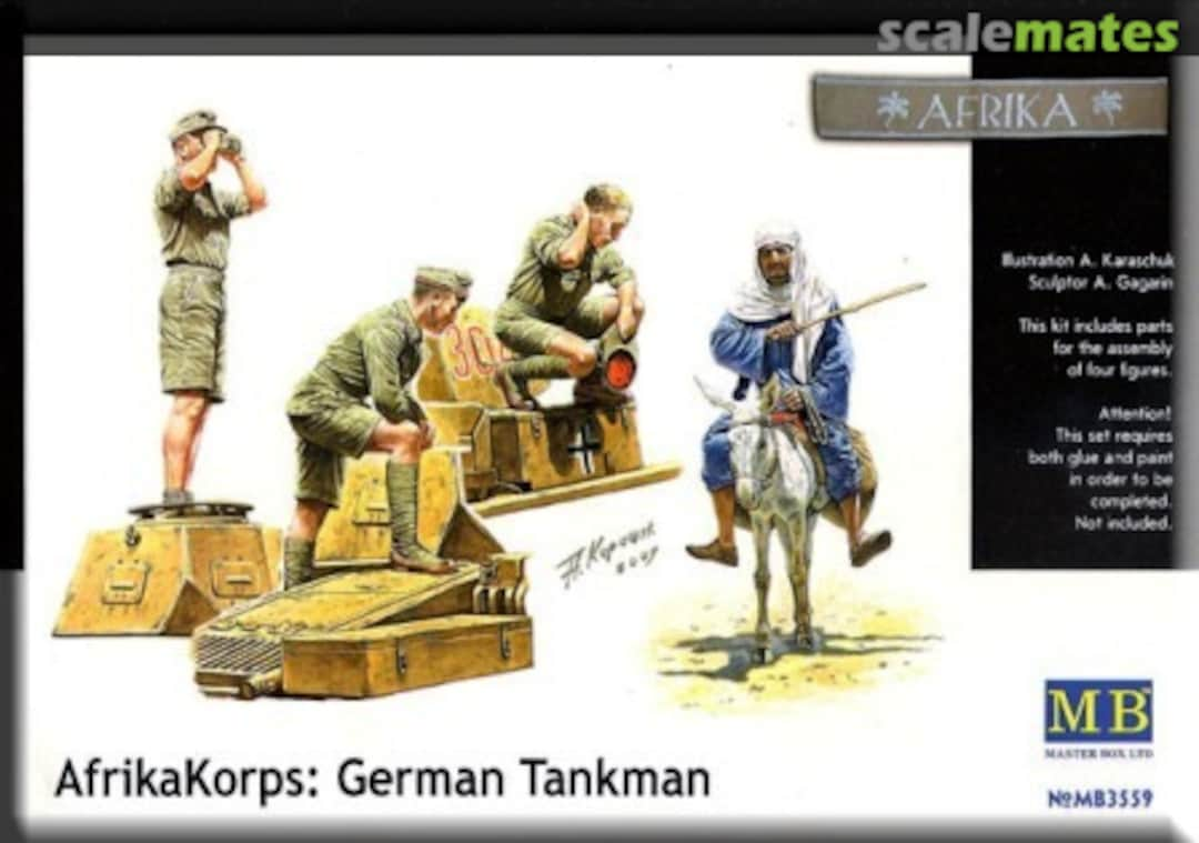 Boxart AfrikaKorps: German Tankman MB3559 Master Box