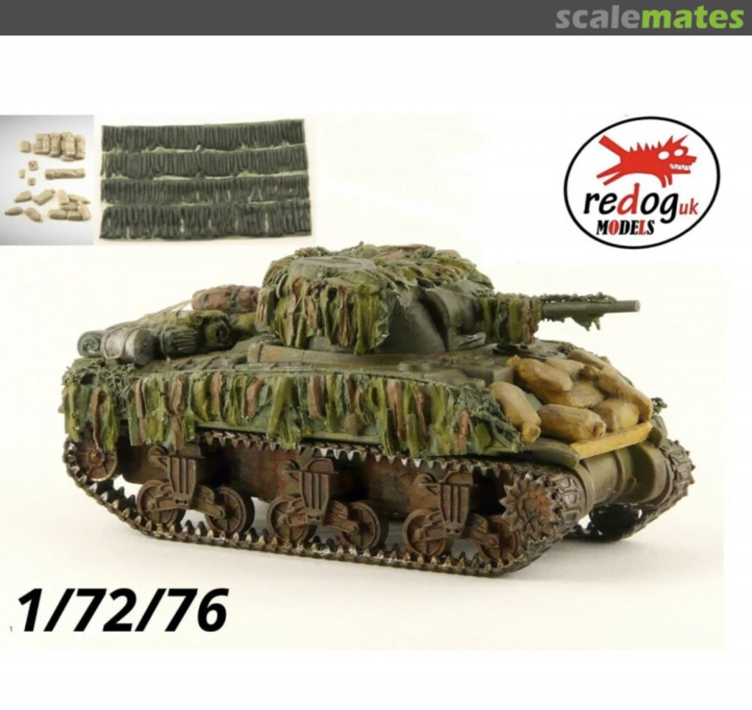 Boxart Sherman MK I Scale Model Stowage and Hessian Camouflage Strips S3 ReDogUK