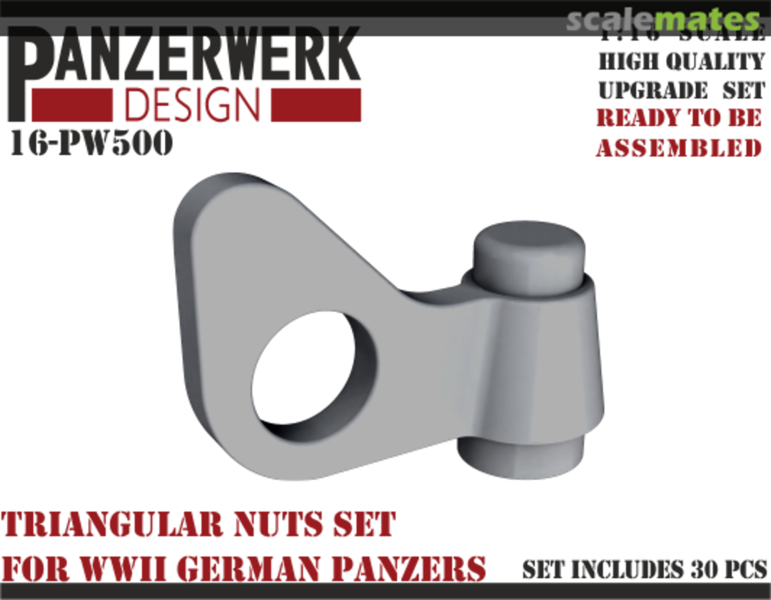 Boxart WWII triangular nuts 16-PW-500 Panzerwerk design