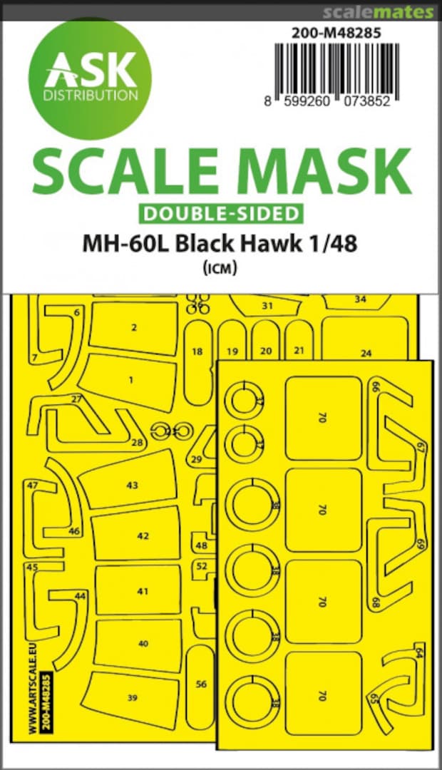 Boxart MH-60L Black Hawk masks 200-M48285 ASK