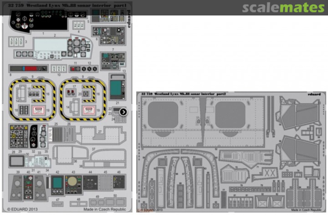 Boxart Lynx Mk.88 SONAR interior 32759 Eduard