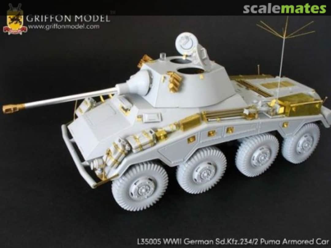 Boxart Puma, Sd. Kfz. 234/2 ~Dragon 6256~ L35005 Griffon Model