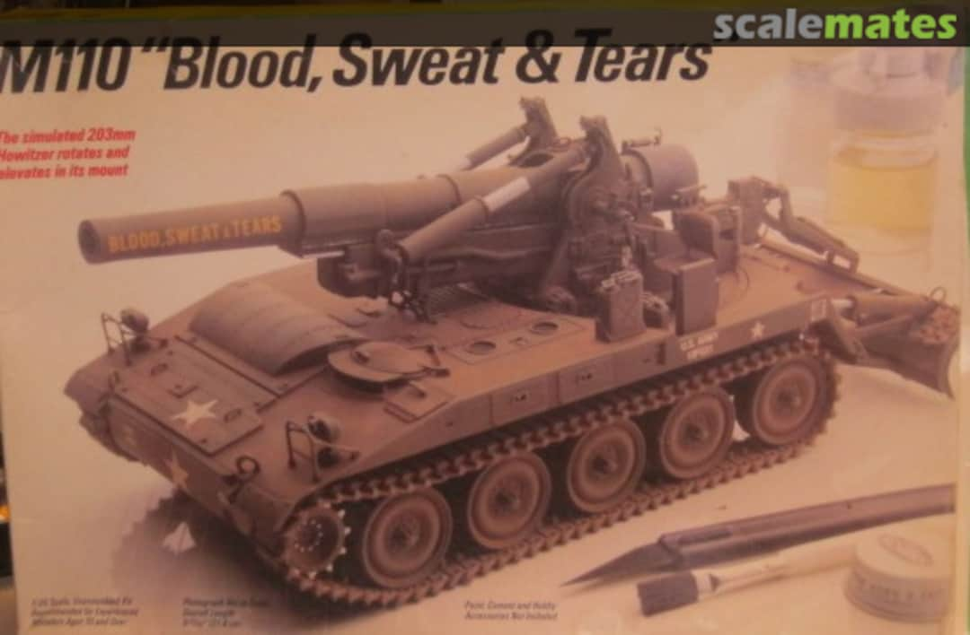 Boxart M110 203MM, Self Propelled Howitzer "Blood, Sweat & Tears" 795 Testors