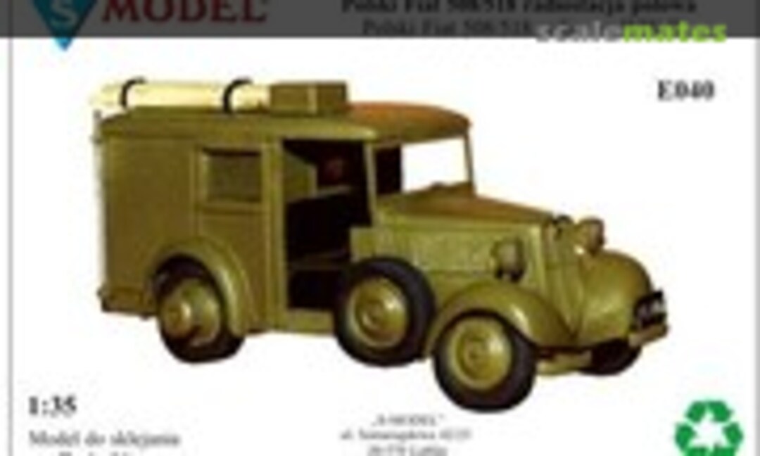 1:35 Polski Fiat 508/518 radio car (S-Model (Poland) E040)