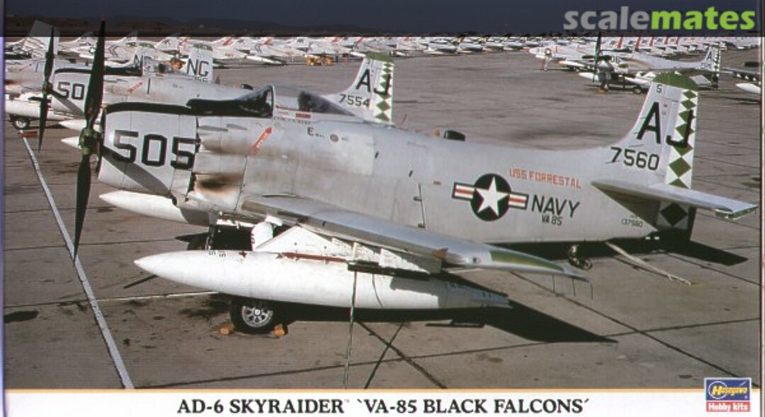 Boxart AD-6 Skyraider `VA-85 Black Falcons´ 00843 Hasegawa