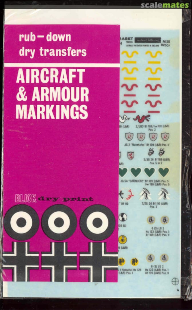 Boxart Luftwaffe Staffel and Gruppe insignias 1939-1945 M38 Letraset