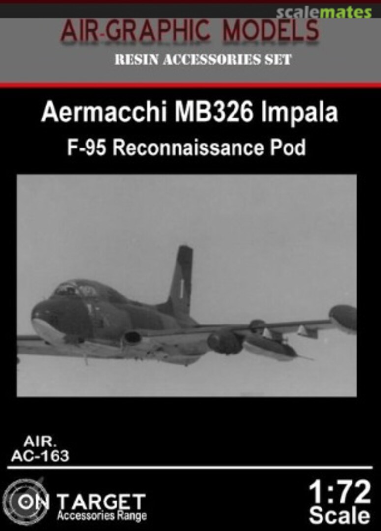 Boxart Aermacchi MB326 Impala F-95 Reconnaissance Pod AIR.AC-163 Air-Graphic Models