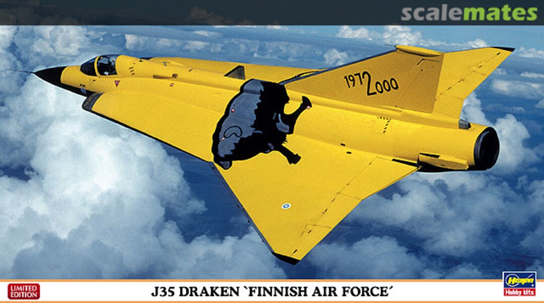 Boxart J35 Draken `Finnish Air Force´ 01968 Hasegawa