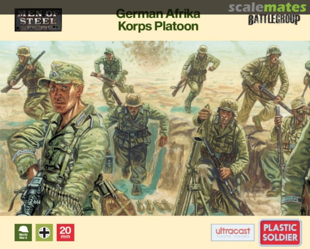 Boxart Afrika Korps Platoon UMOS003 Plastic Soldier