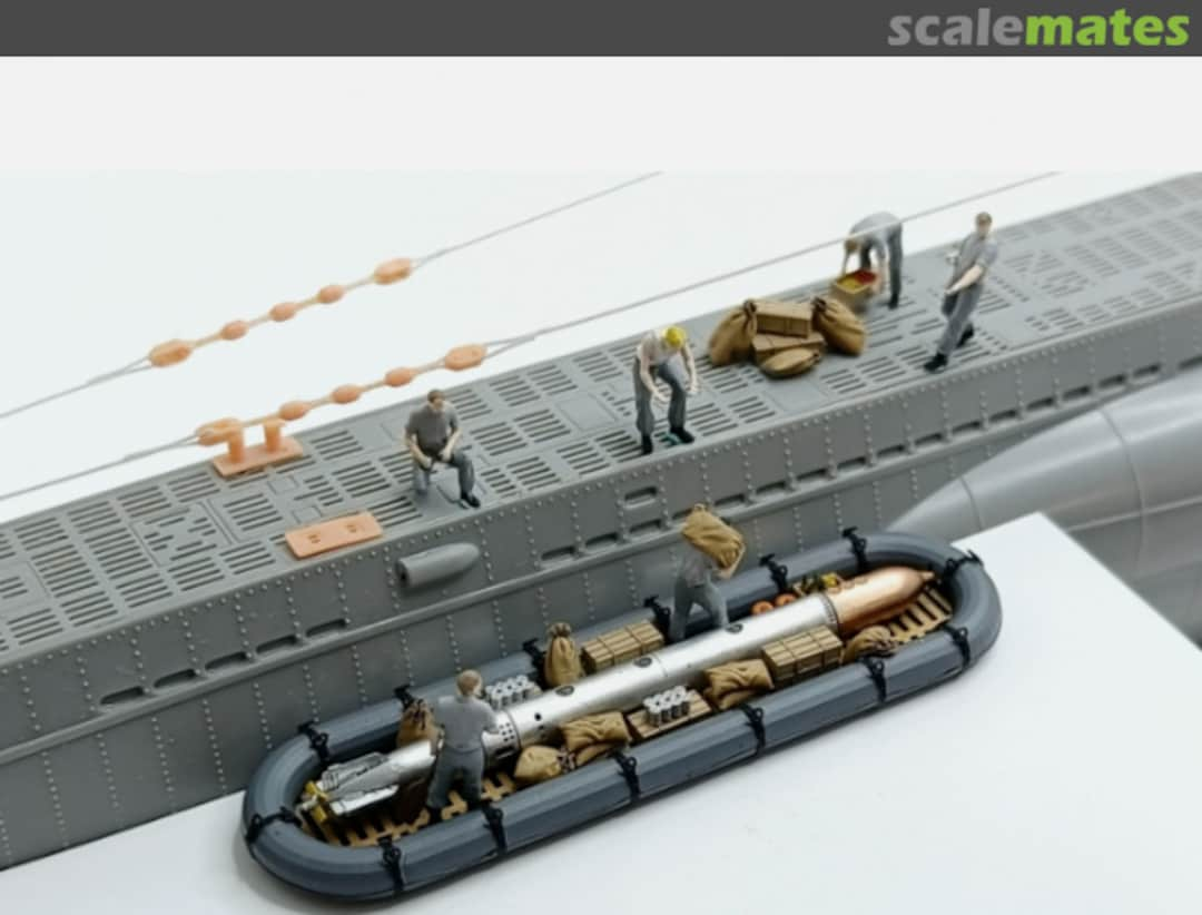 Boxart U-Boat VIIC - Sea supply rubber boat supply scenario YZ-011 YZM Model