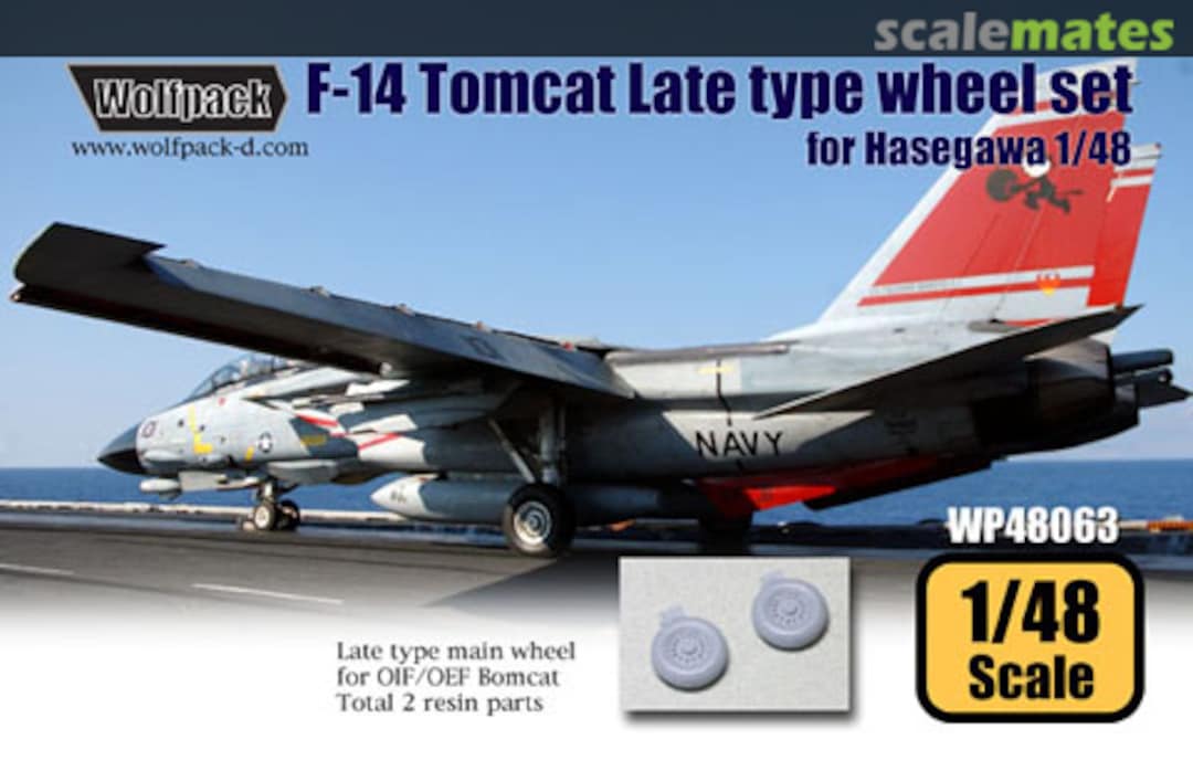 Boxart F-14 Tomcat Late Type Wheel Set WP48063 Wolfpack