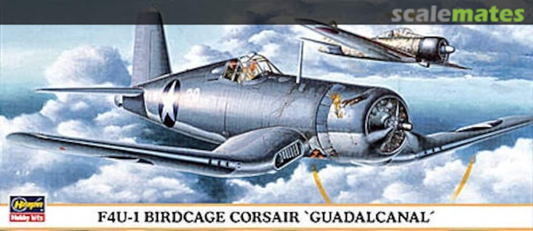 Boxart F4U-1 Birdcage Corsair 'Guadalcanal' 00197 Hasegawa