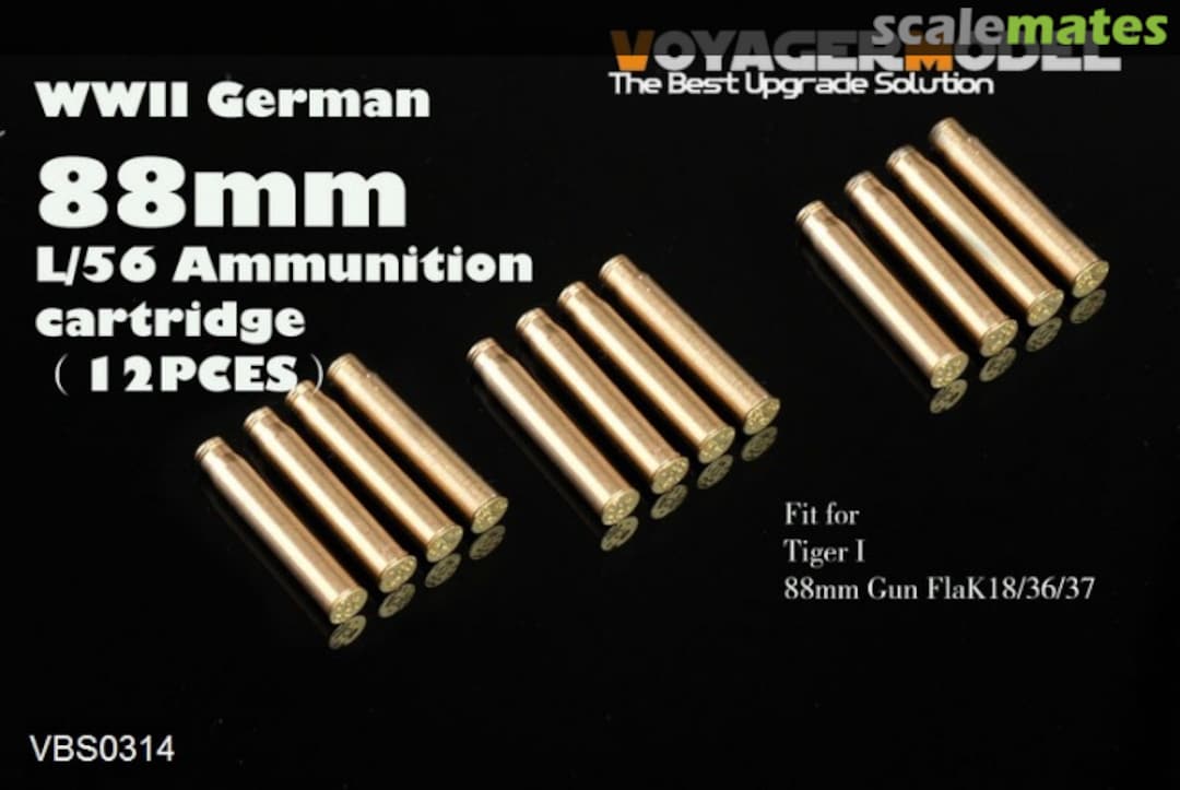 Boxart 88mm L/56 Ammunition cartridge VBS0314 Voyager Model