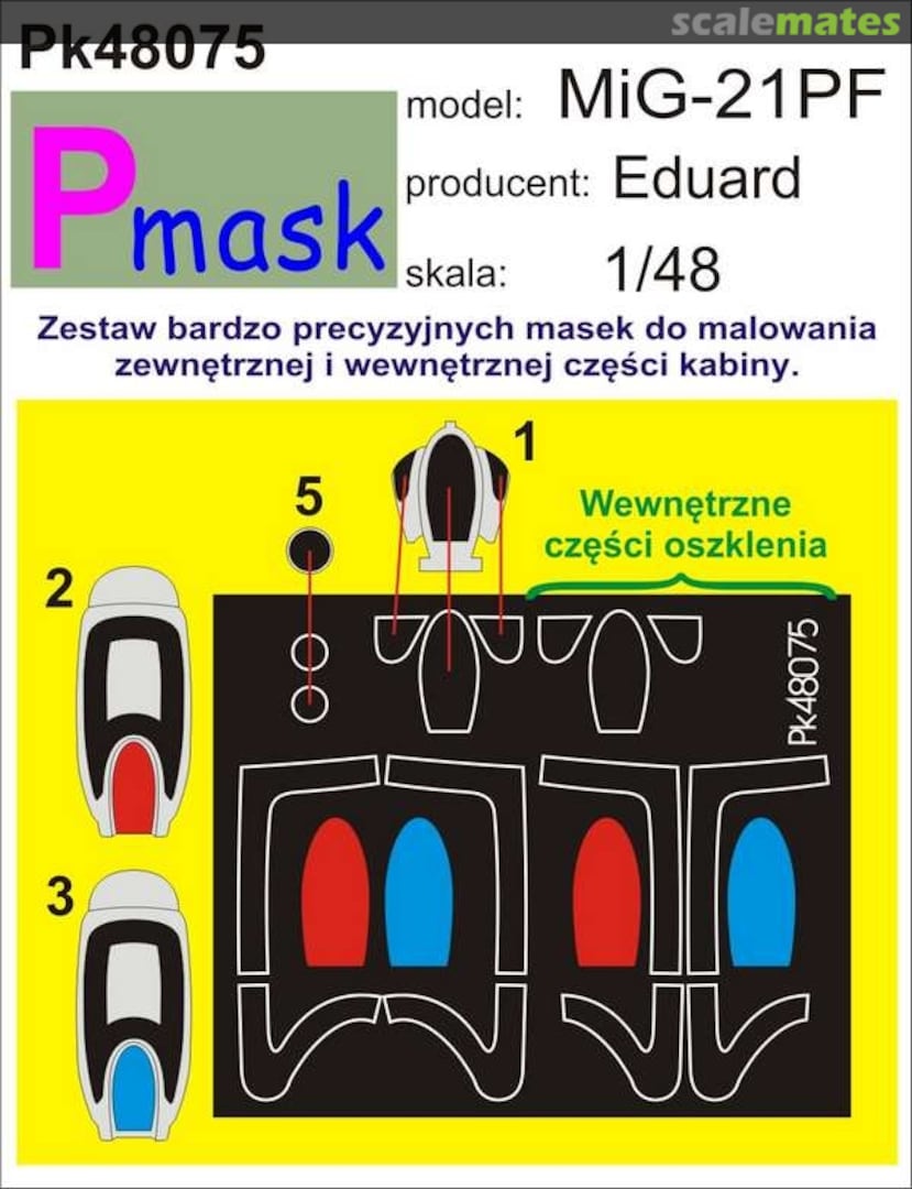 Boxart MiG-21PF PK48075 Pmask