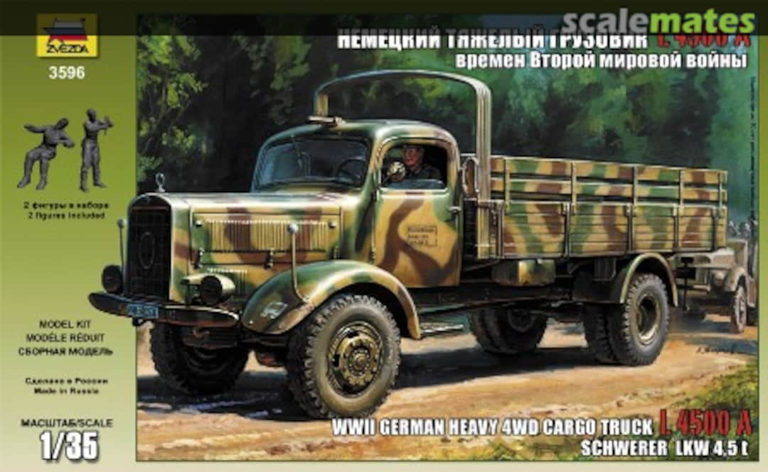 Boxart Cargo Truck L 4500 A 3596 Zvezda