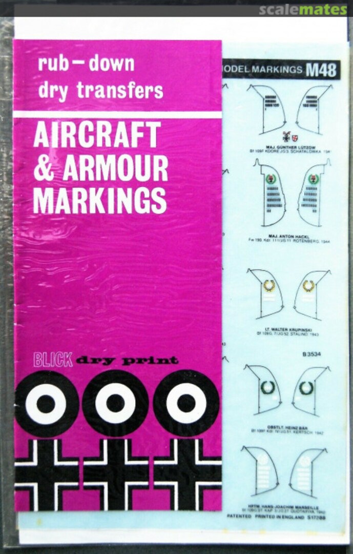 Boxart Kill markings M48 Letraset