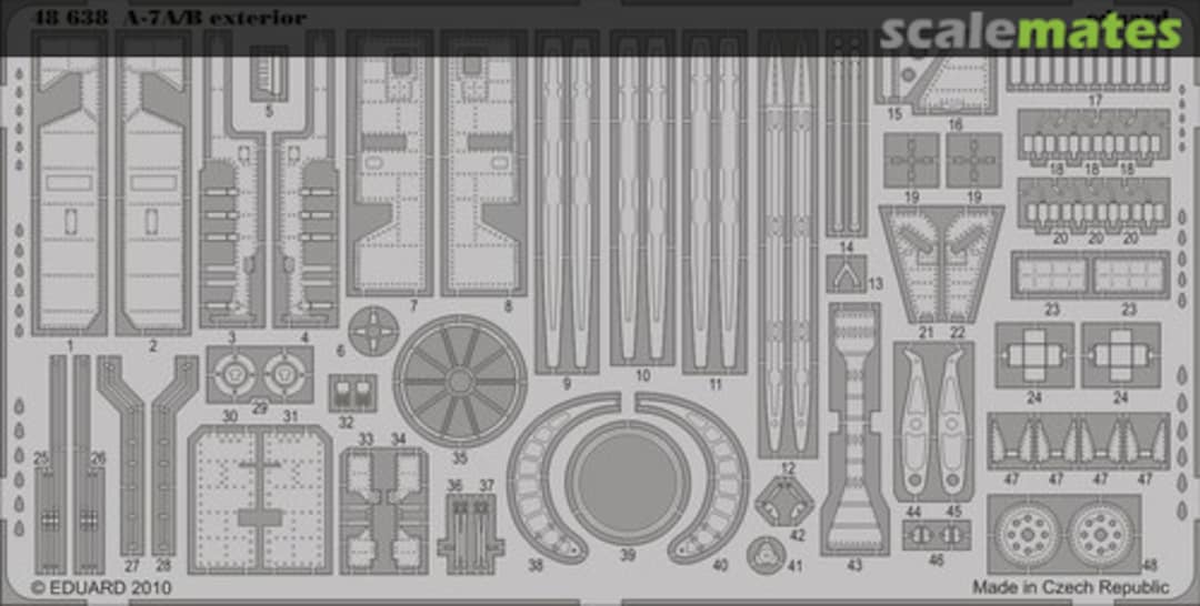 Boxart A-7A/B exterior 48638 Eduard