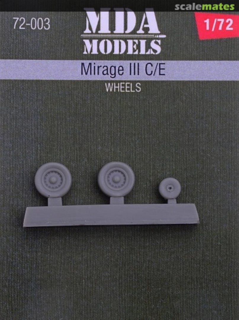 Boxart Mirage III C/E Wheels MDA72-003 MDA Models