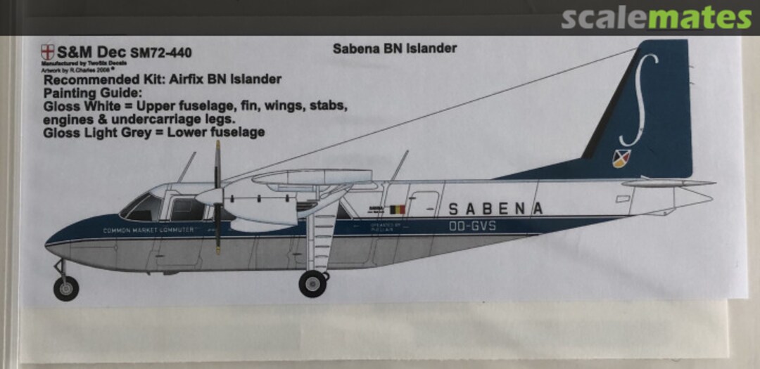 Boxart Sabena BN Islander SM72-440 S&M Dec