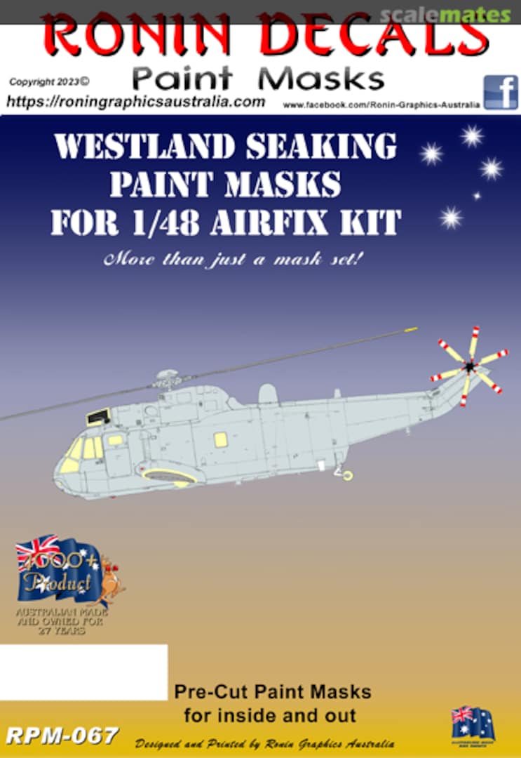 Boxart Westland Seaking Paint Masks RPM-067 Ronin Decals